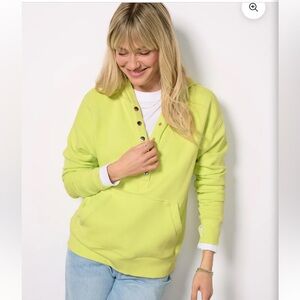 Evereve Nola snap detail hoodie